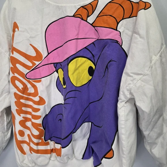 Disney Epcot Vintage 80s Puffy Figment Reversible Sweatshirt Size L/XL - Picture 7 of 7